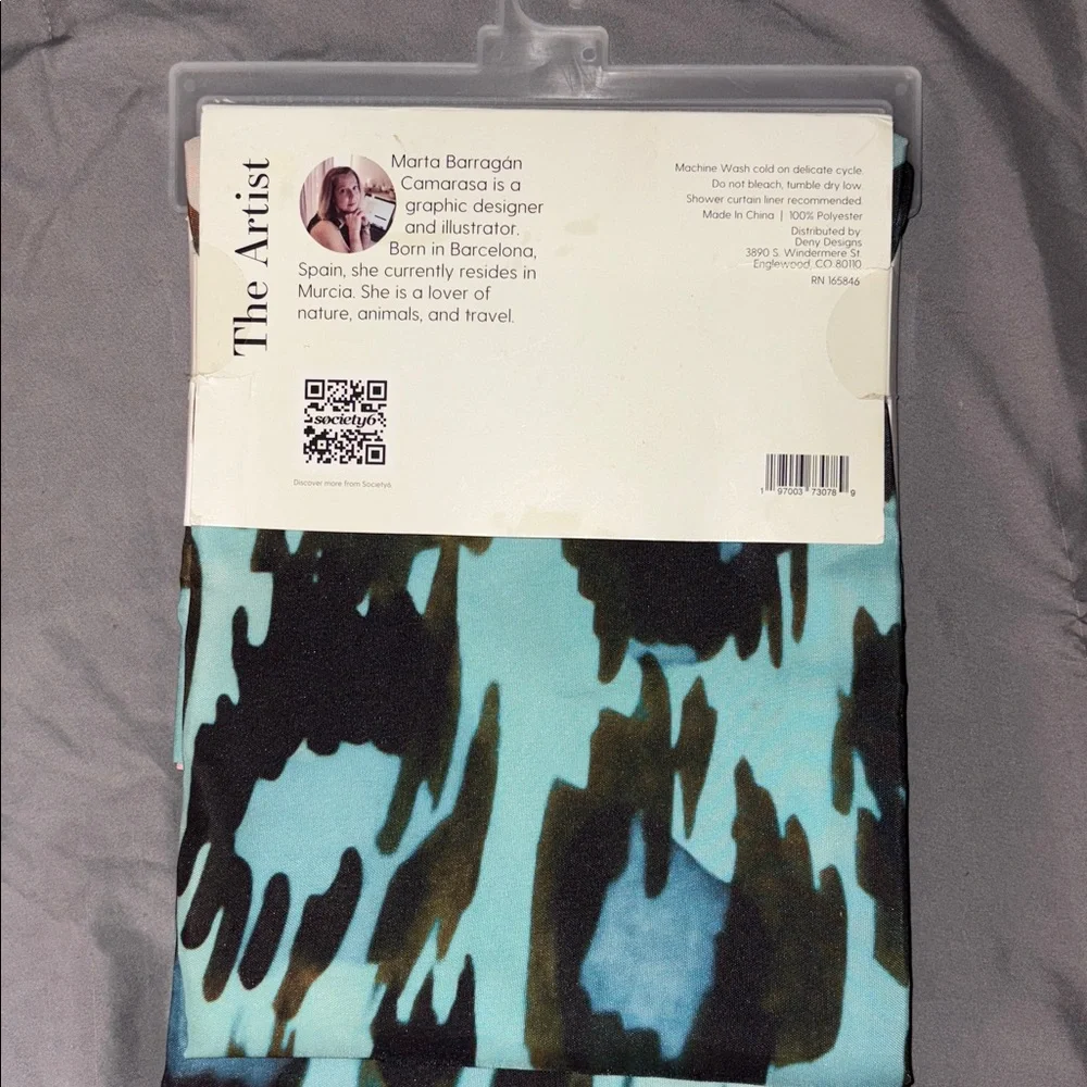 Society6 Animal Print Abstract Shower Curtain